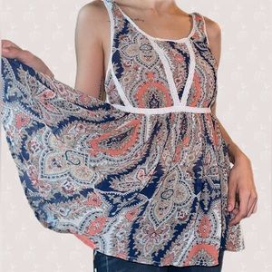 Love Sadie Printed Blouse